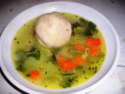 Country Cabbage Soup with Cornmeal Dumplings